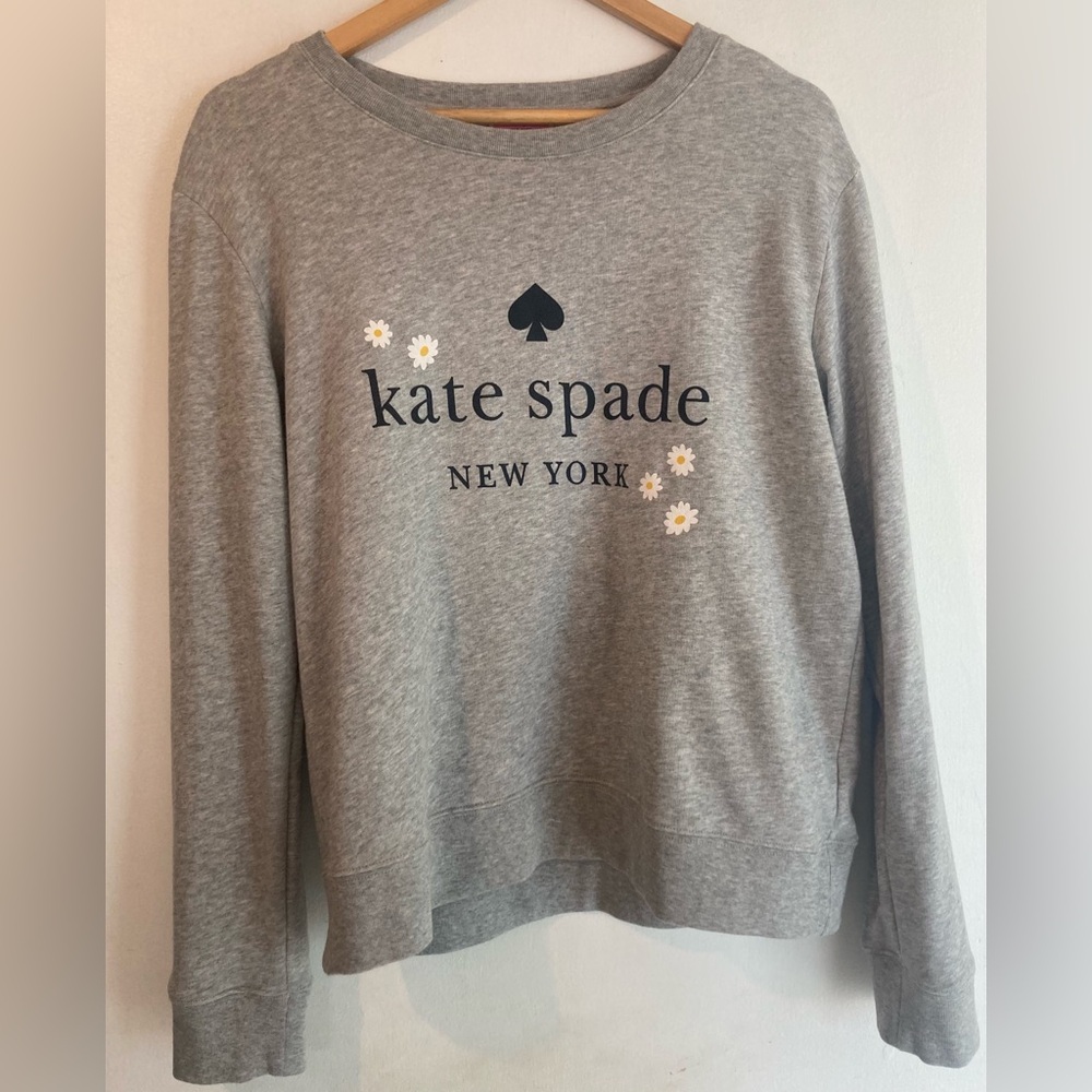 Kate Spade Heather Gray Logo Sweatshirt